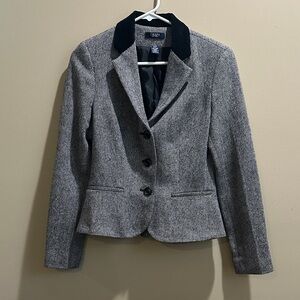 Ralph Lauren Gray Blazer with Black Velvet Collar